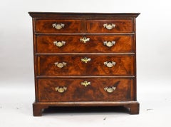 George III Burr Walnut Chest of Drawers