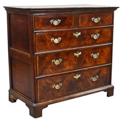 George III Burr Walnut Chest of Drawers