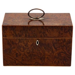 Antique George III Burr Yew Tea Chest