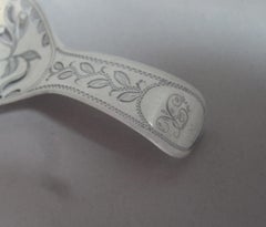 George III Caddy Spoon Made by Samuel Pemberton in Birmingham, 1804