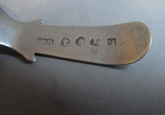 Cucchiaio Caddy di George III realizzato a Londra da Cocks & Bettridge, 1814