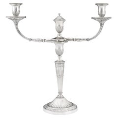 Antique George III Candelabrum Made in London by Edward Fernell in  1793