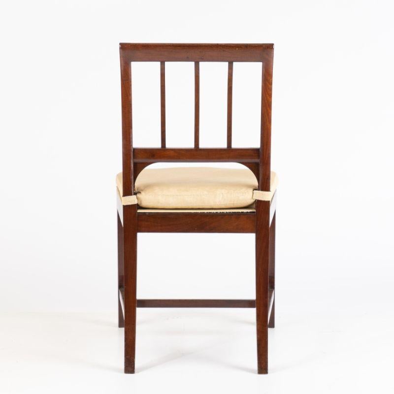 Set of 4 George III Cane Seat Mahogany Side Chairs, 1785 1
