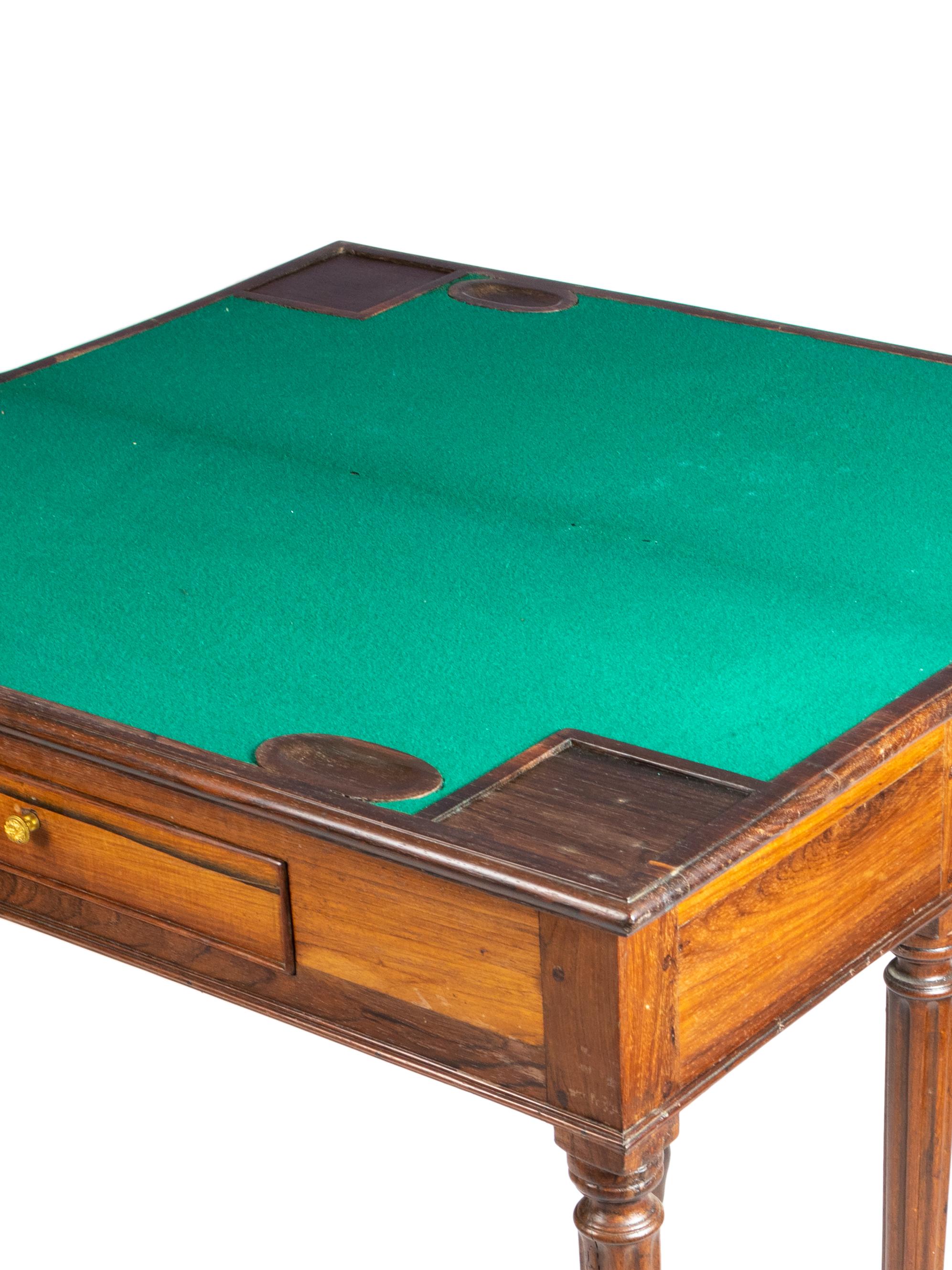 Metal George III Card and Chess Table Console, 18th Century For Sale