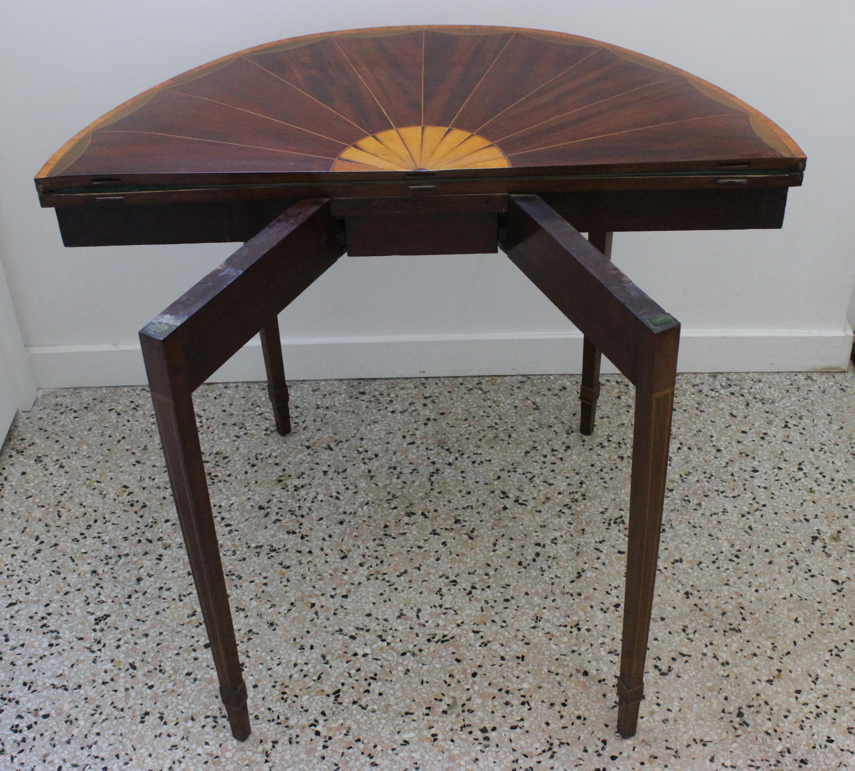 Hand-Crafted George III Card Table For Sale