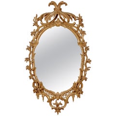 18th Century George III Carved Giltwood Mirror
