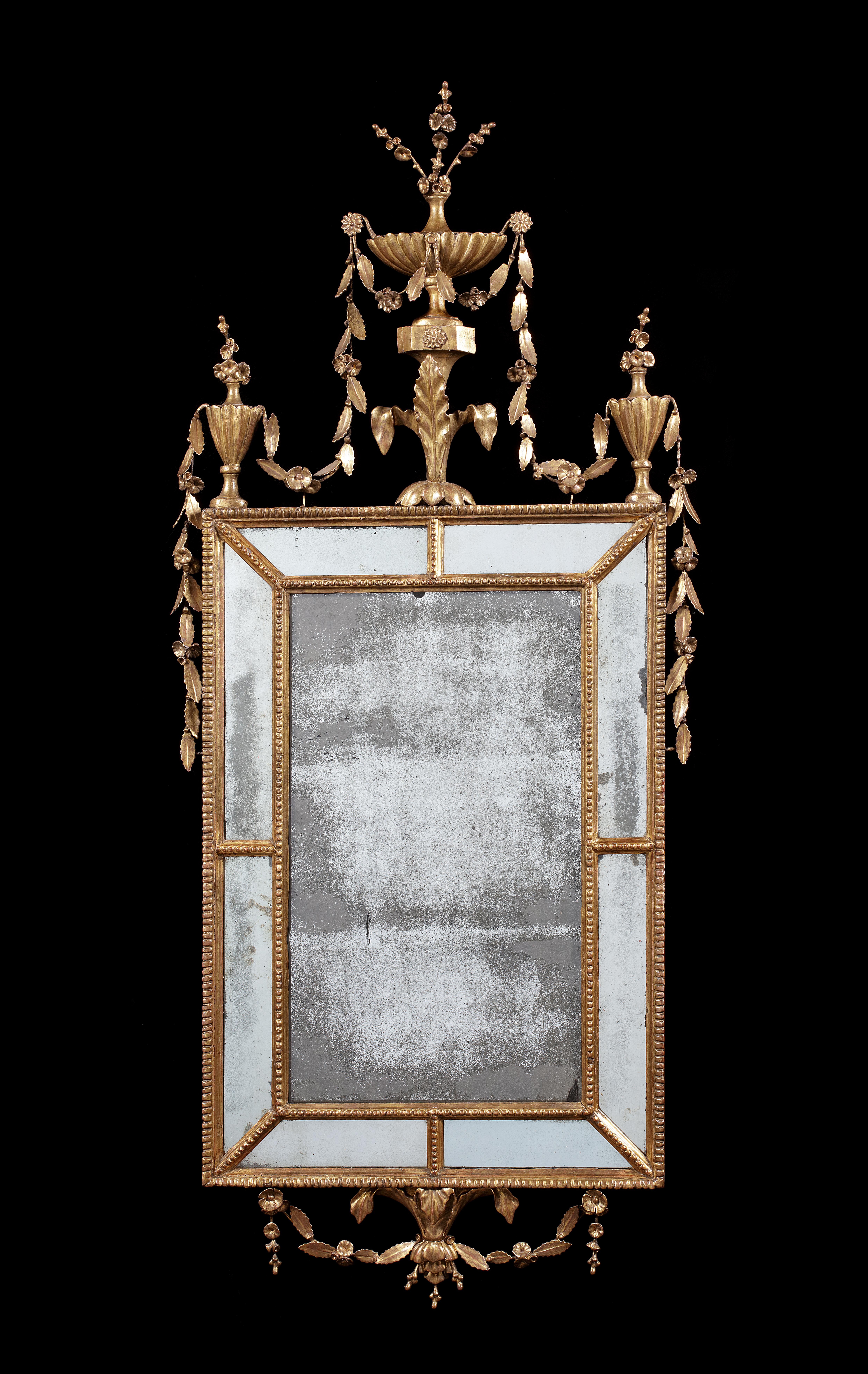 Neoclassical George III Carved Giltwood Mirror