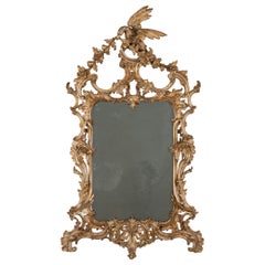 George III Carved Giltwood Rococo Mirror
