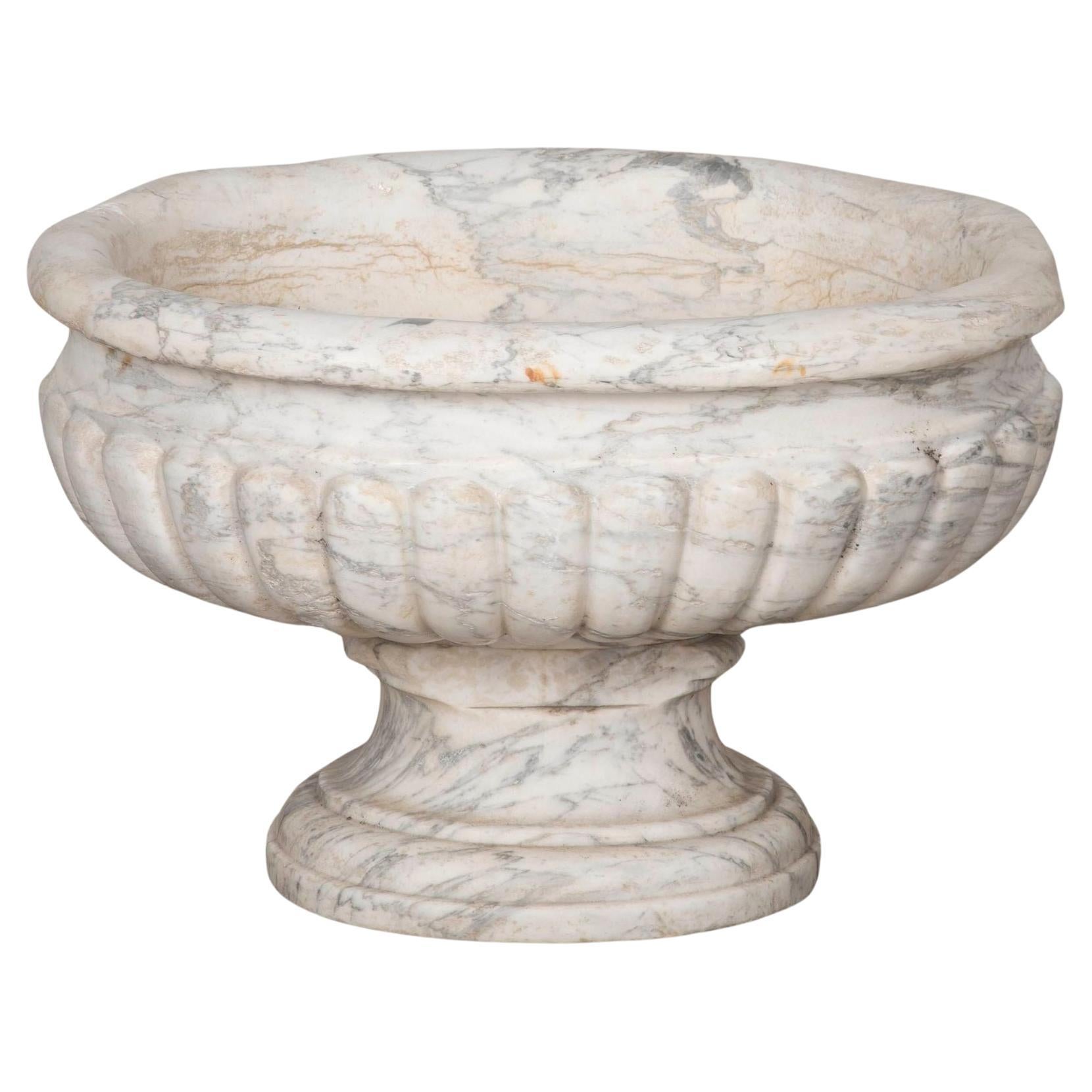 George III Carved Marble Cistern For Sale