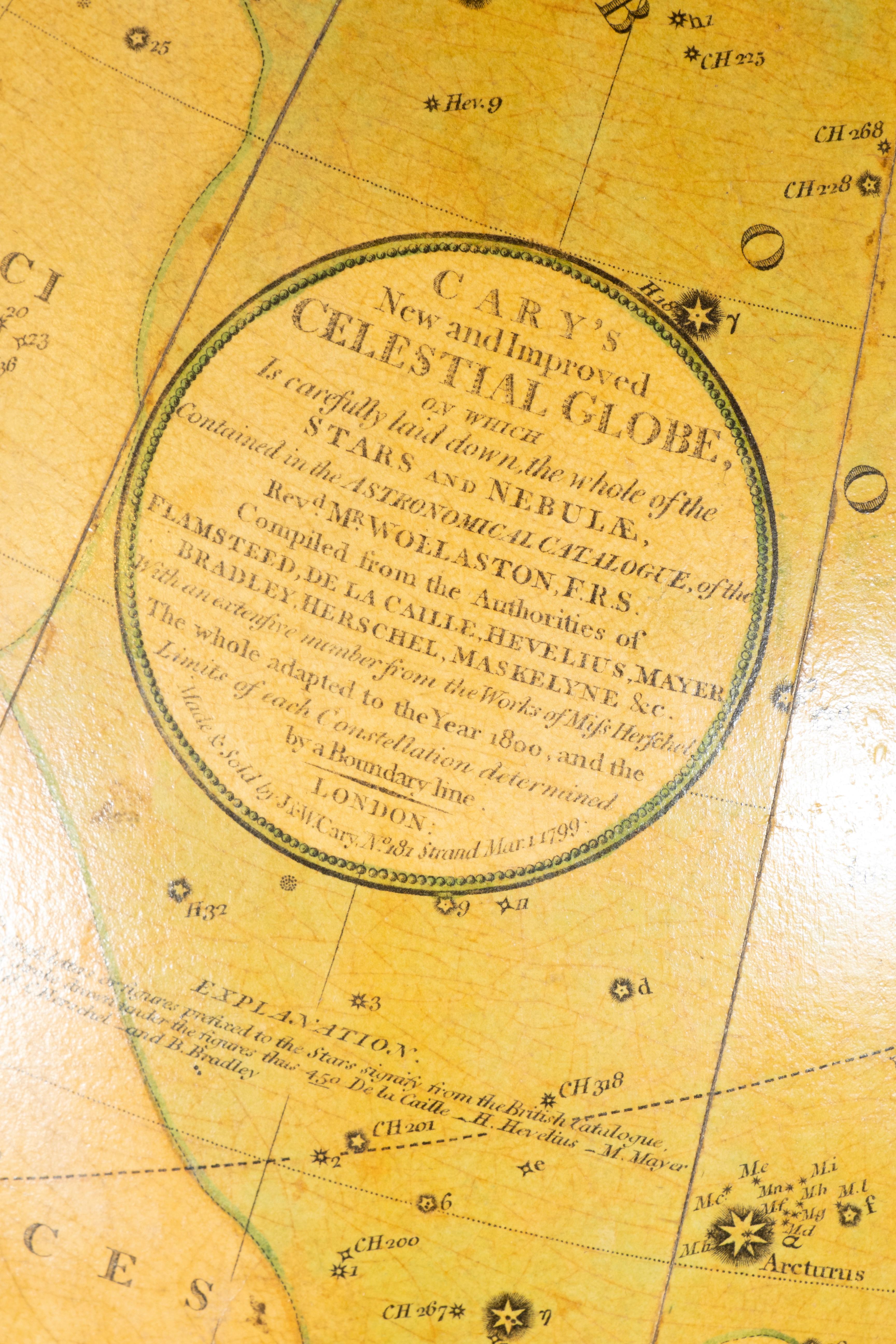 George III Celestial Floor Globe By J&W Cary For Sale 6