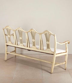 George III Chair Back Hall Seat