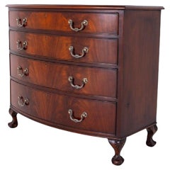 George III Chest Drawers Bow Front Mahogany