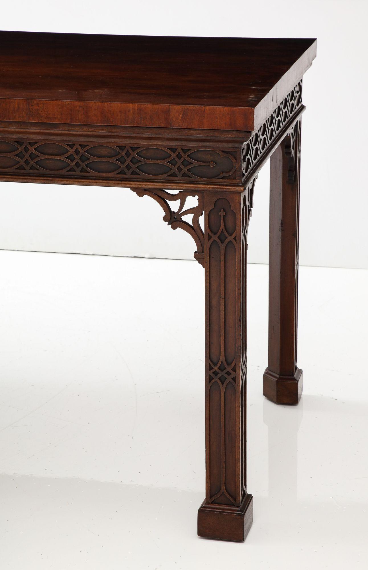 George III Chinese Chippendale Console Table For Sale 4