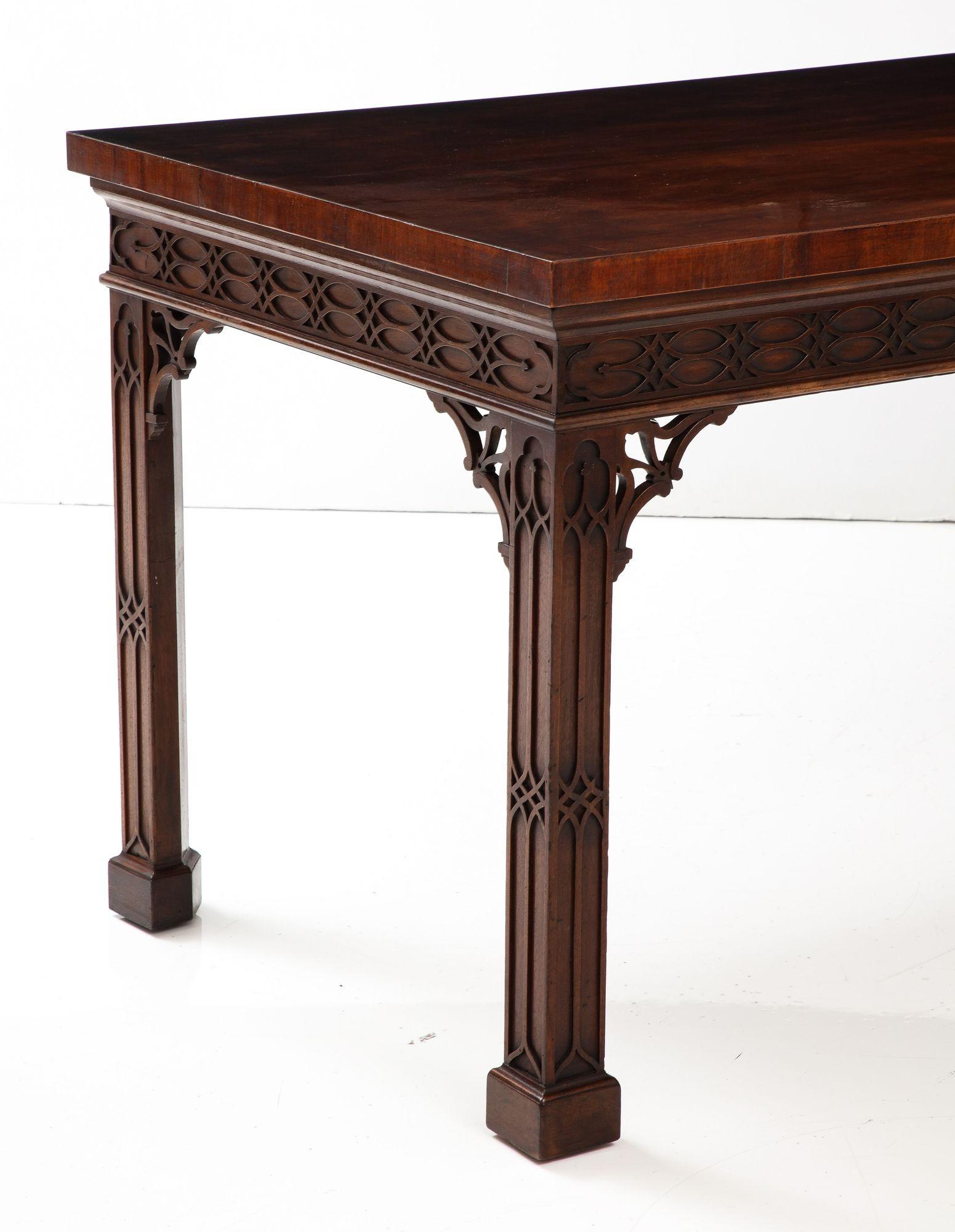 George III Chinese Chippendale Console Table For Sale 5