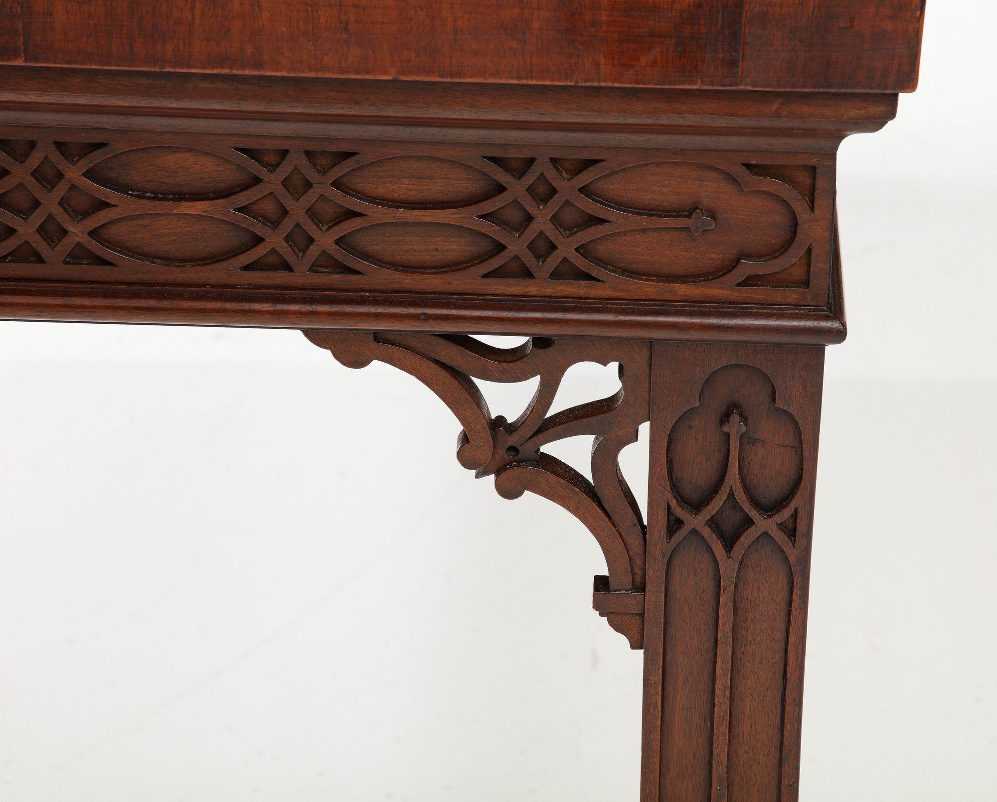 George III Chinese Chippendale Console Table For Sale 7