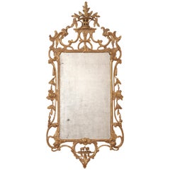 George III Chippendale Giltwood Mirror