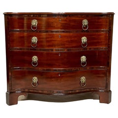 George III Chippendale Mahogany Serpentine Chest, James Winter & Sons