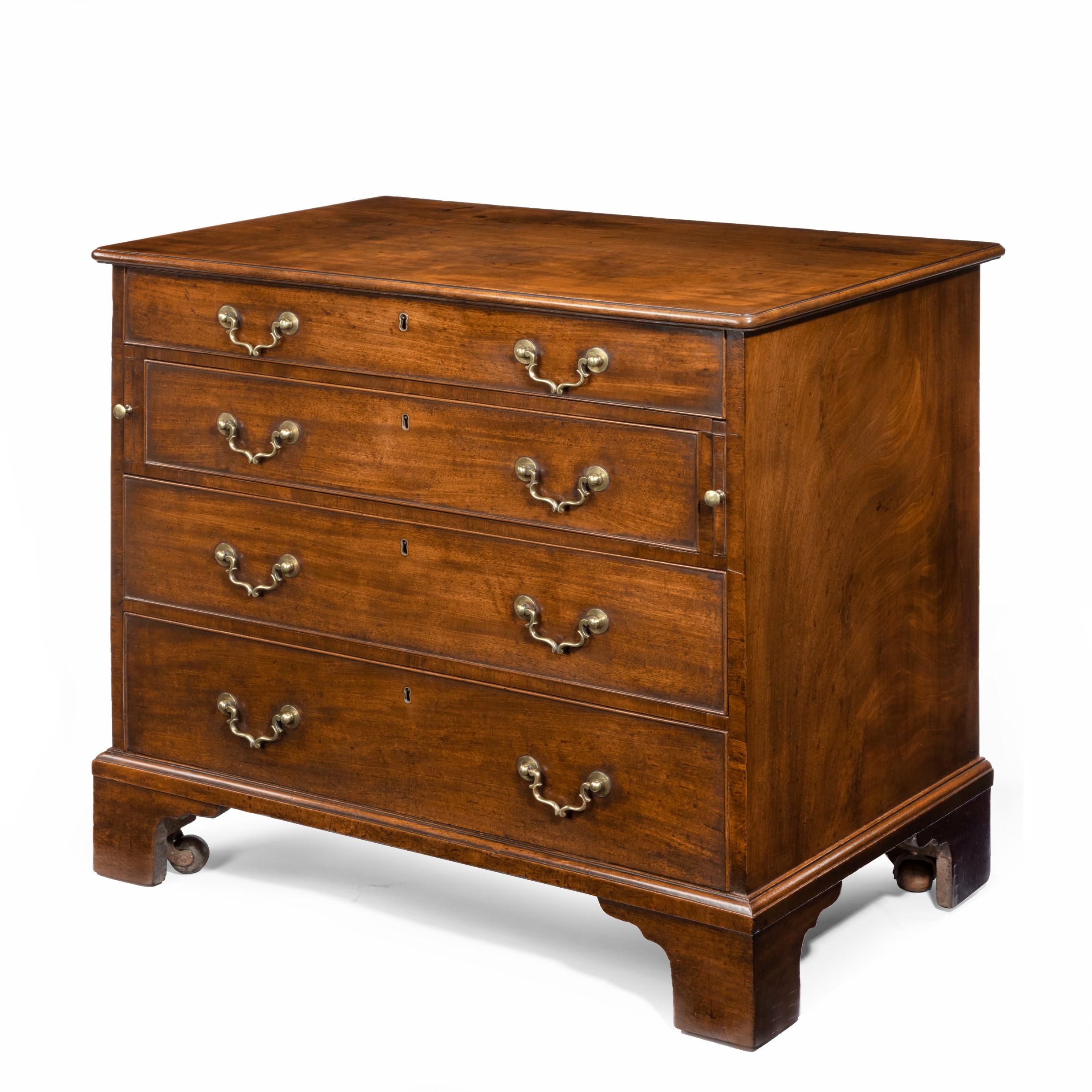 George III, Chippendale Period, Mahogany Chest of Drawers 6