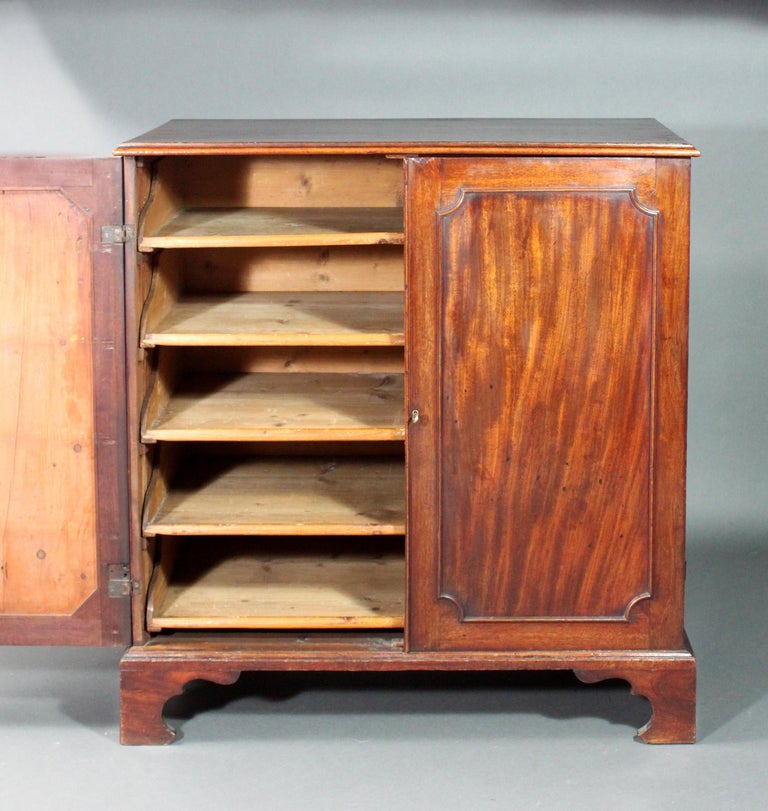 Armoire anglaise en acajou massif En vente sur