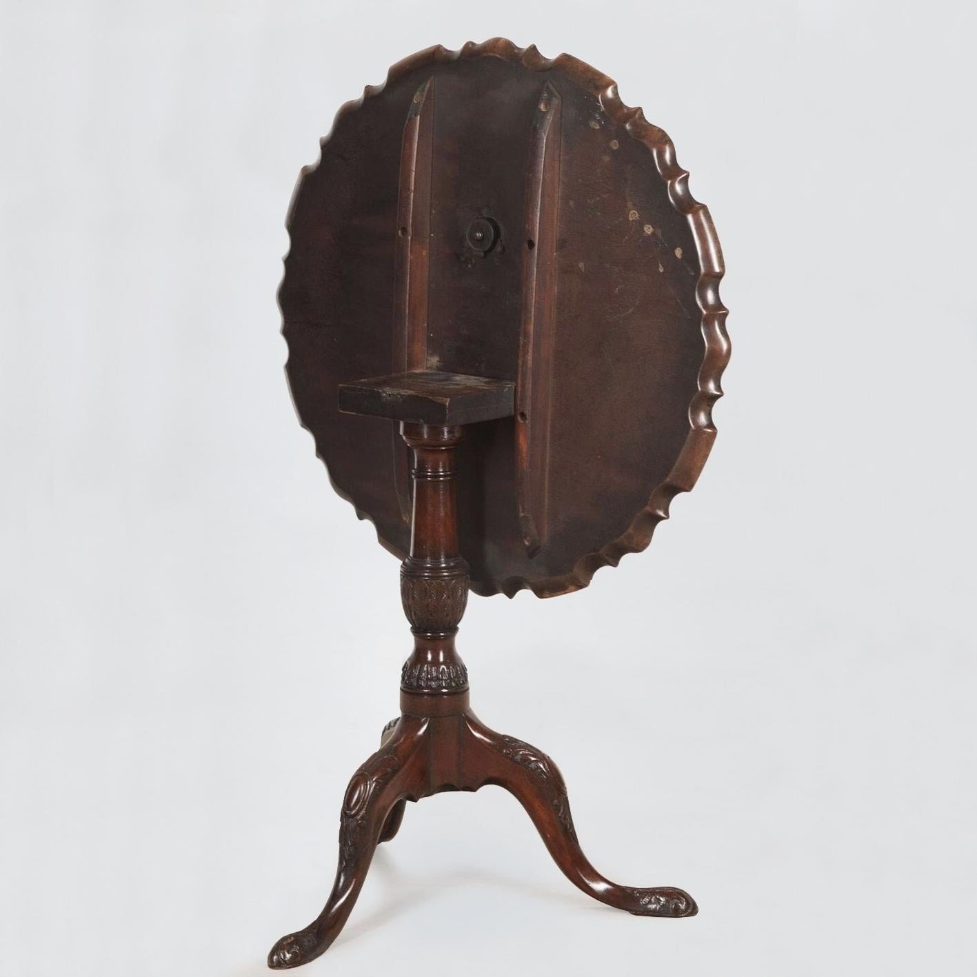 18th Century and Earlier George III Chippendale Period Mahogany Table For Sale