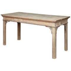 George III Chippendale Period Oak Console Table