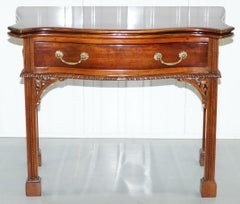 George III Chippendale Style Fold over Tea Card Table Lovely Period Features