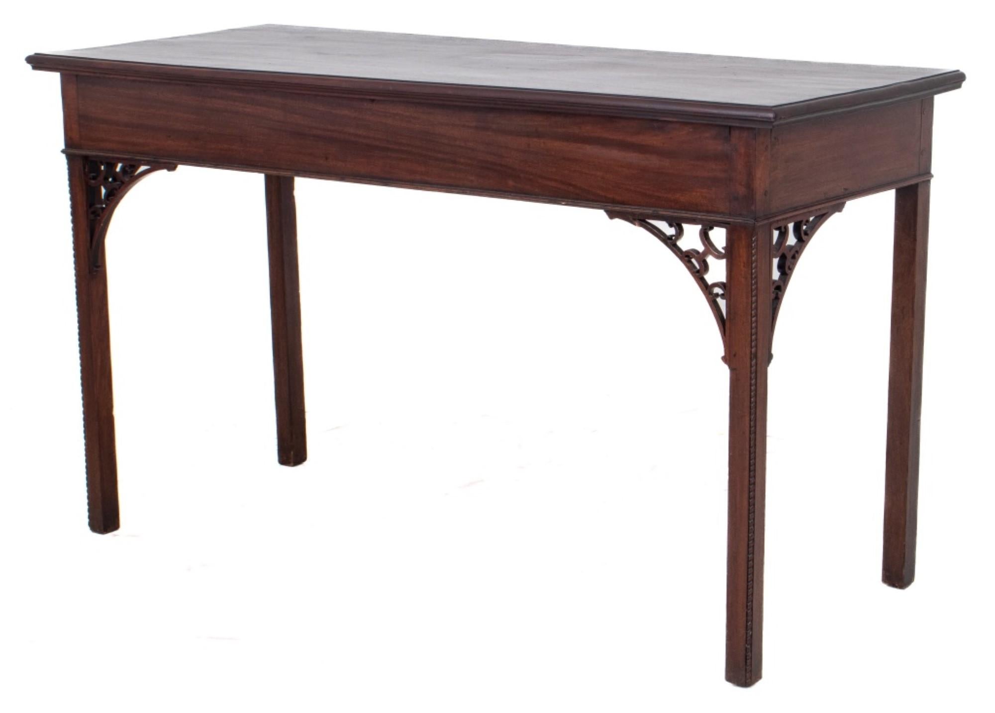 English George III Chippendale Style Mahogany Console For Sale