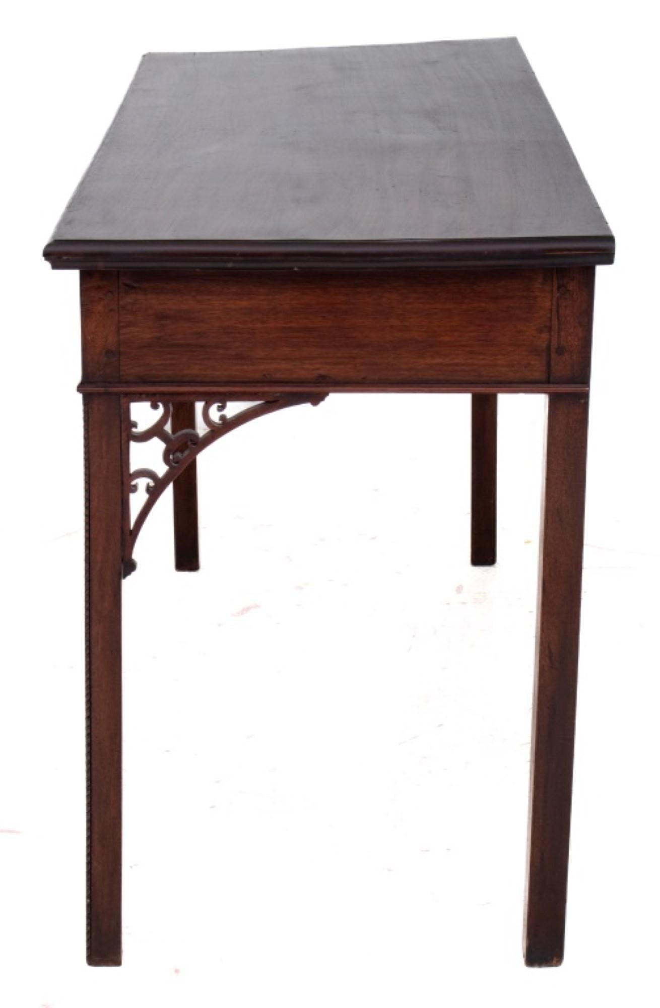 20th Century George III Chippendale Style Mahogany Console For Sale