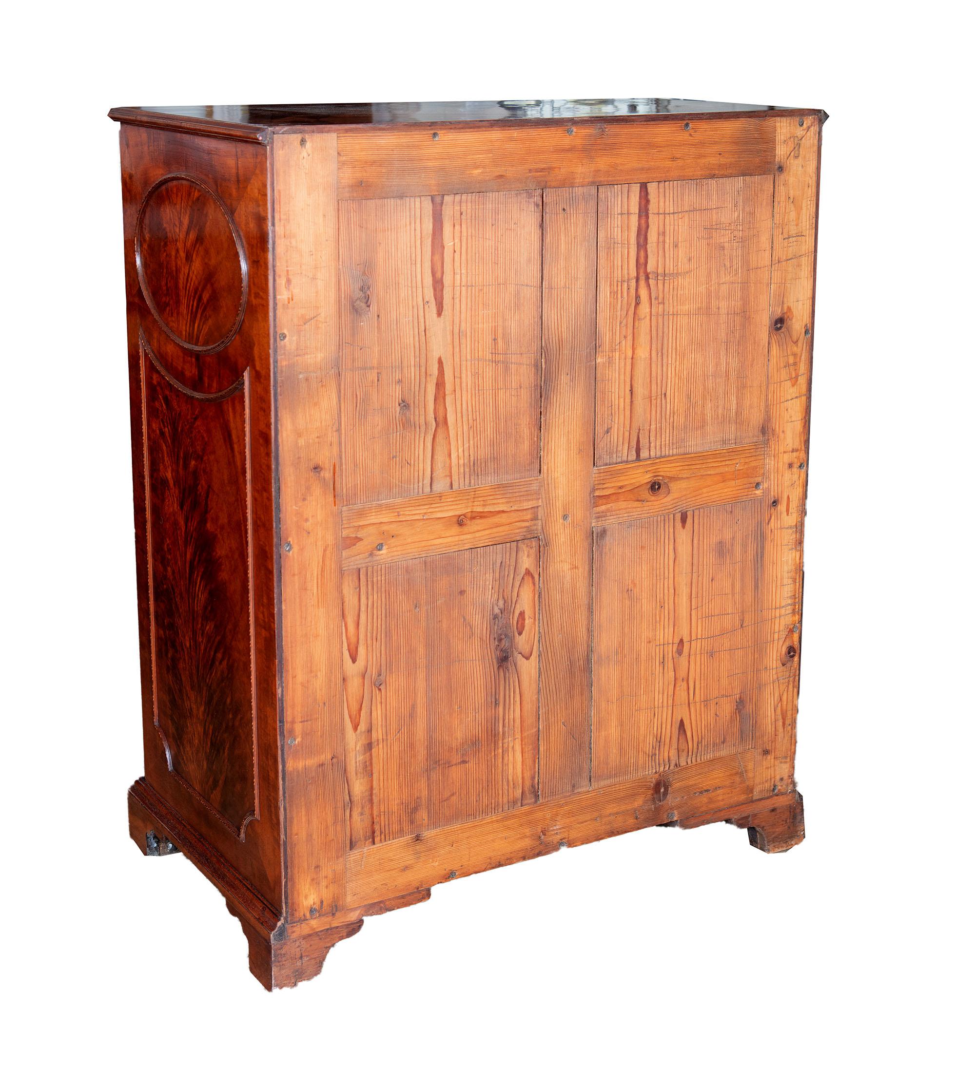 British George III Collectors Cabinet in the Manner of John Linnell For Sale