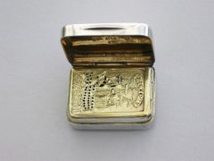 George III Commemorative Silver Vinaigrette, by Matthew Linwood, 1805