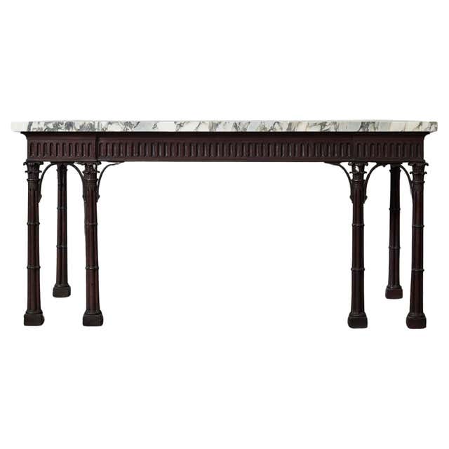 George III Mahogany Console Table For Sale at 1stDibs