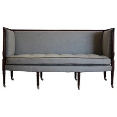 George III Country House Eight-Legged Sofa