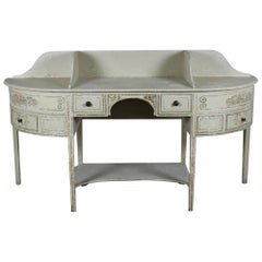 George III Country House, Original Painted Pine, Dressing Table or Washstand