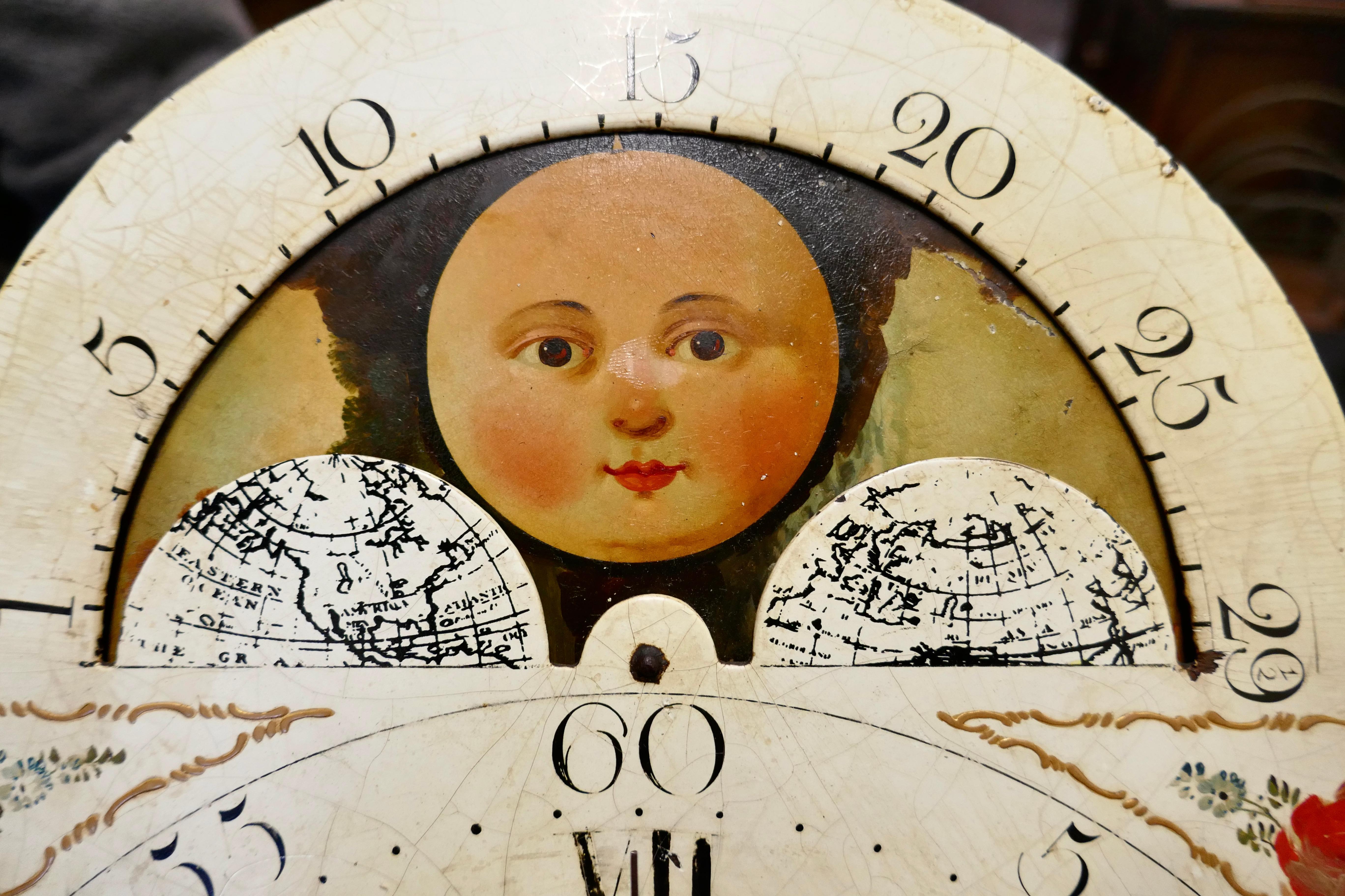 George III Country Oak Long Case Clock by John Edwards of Norwich   5