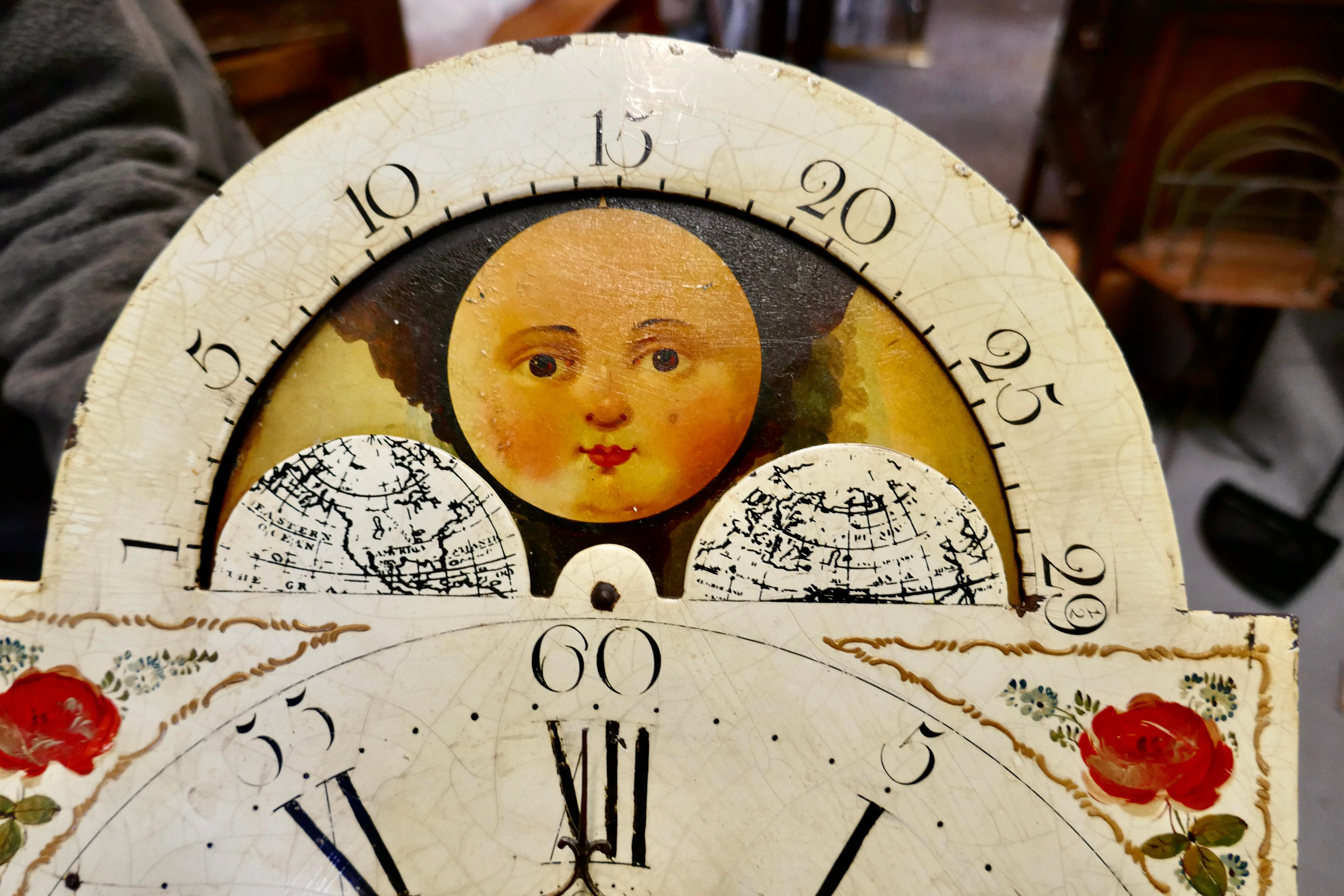 George III Country Oak Long Case Clock by John Edwards of Norwich   7