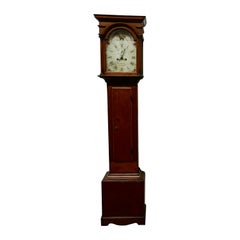 Antique George III Country Oak Long Case Clock by John Edwards of Norwich