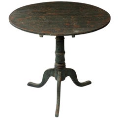 George III Country Painted Tilt-Top Table, circa 1800