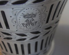 George III Cream Pail Made in London by Robert Purton, 1780