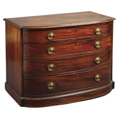 Antique George III D-Shaped Chest-of-Drawers