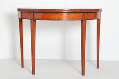 George III Demilune Games Table