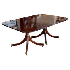 George III Double Pedestal Dining Table