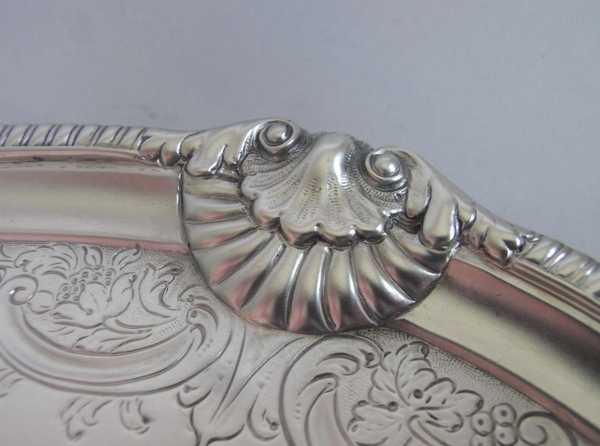 George III.-Getränke-Tablett, hergestellt in Edinburgh von Patrick Cunningham & Sons, 1810 im Zustand „Hervorragend“ im Angebot in London, GB