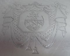 Bandeja de bebidas de Jorge III Fabricada en Londres por Thomas Daniel, 1791