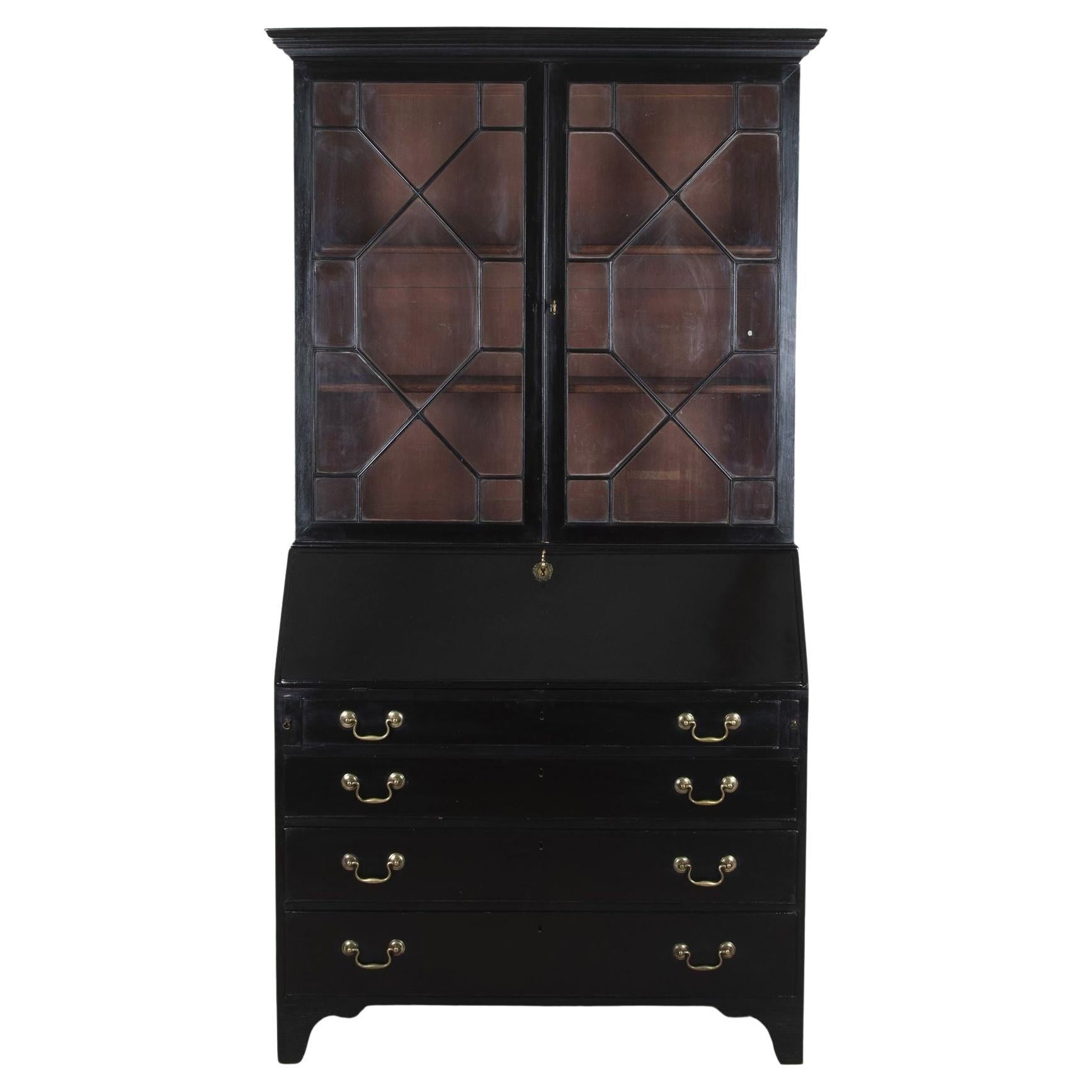 Mesa librería ebonizada Jorge III en venta