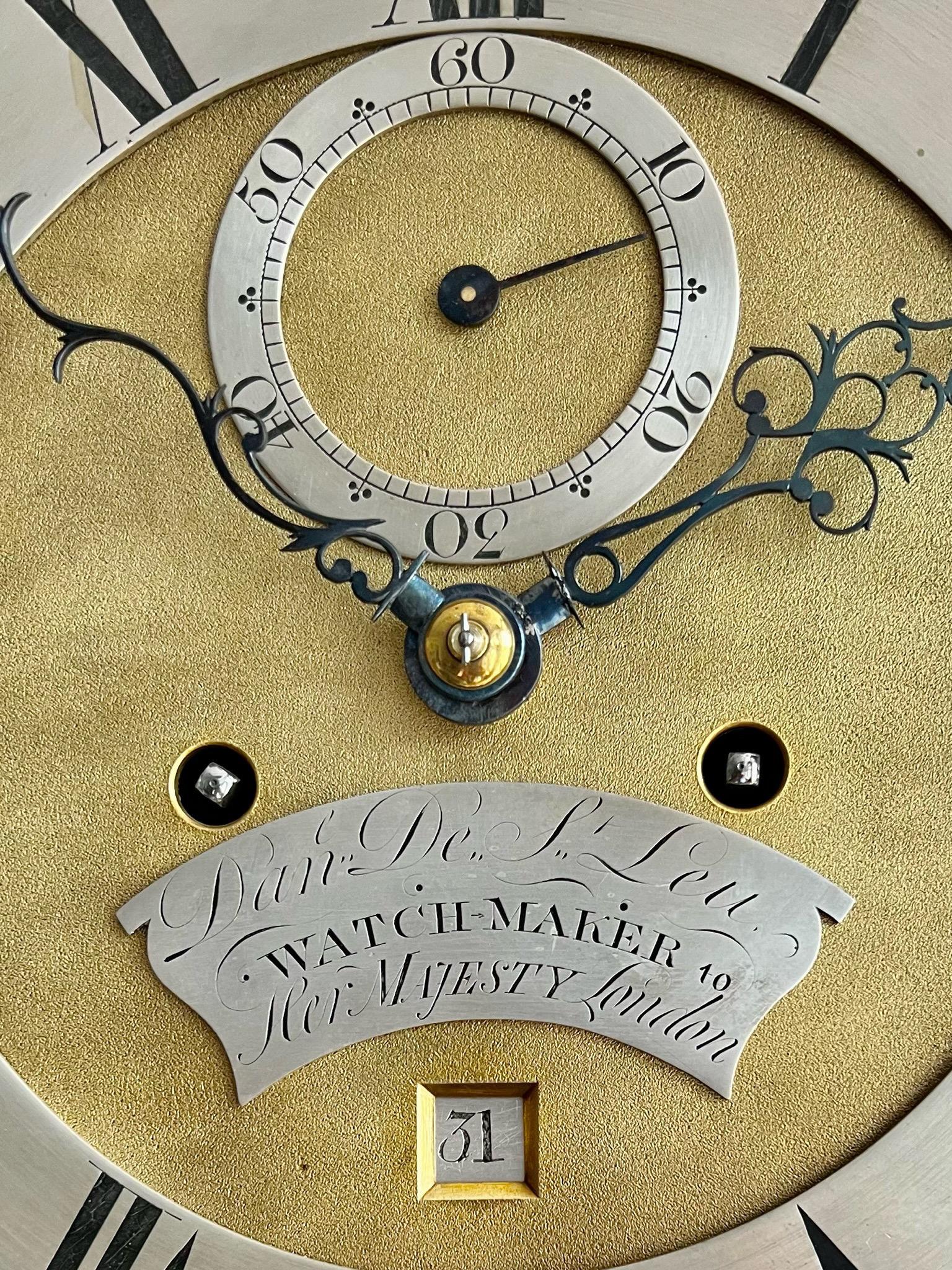 Veneer George III Eight Day Striking Mahogany Longcase Clock by Royal Maker