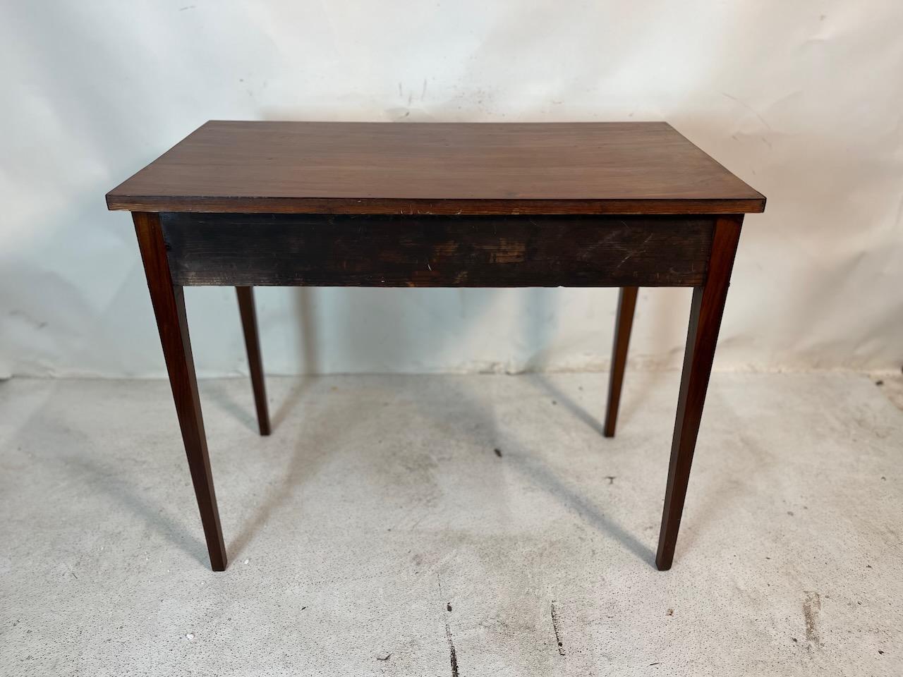 George III End Table with Two Drawers 1