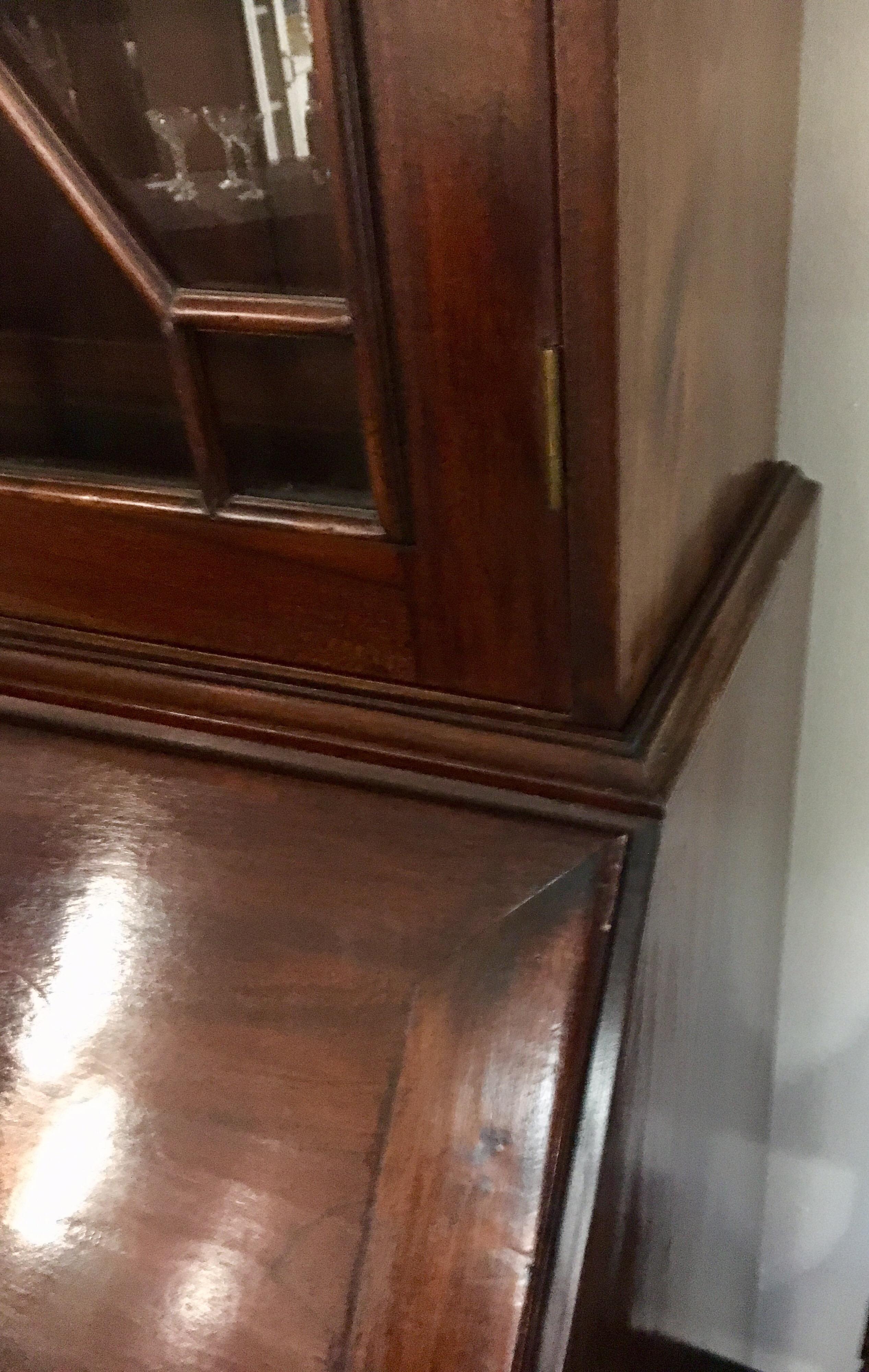 antique mahogany secretary desk with hutch