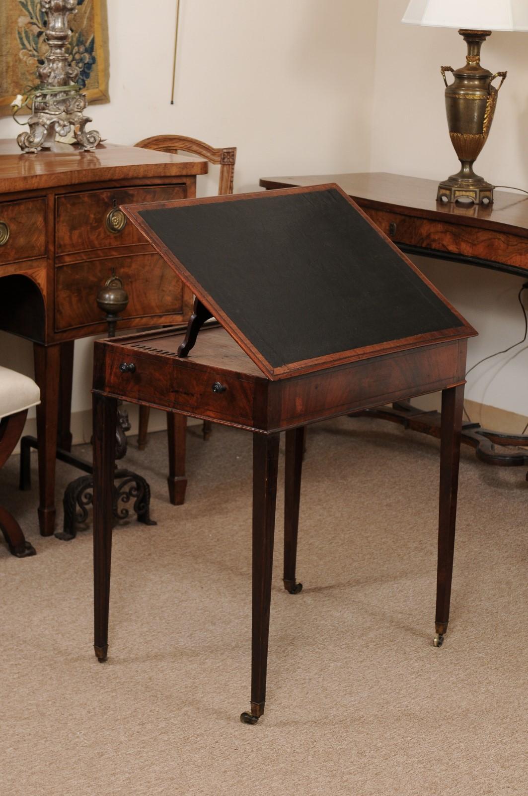 George III English Architects Mahogany Side Table, circa 1790 6