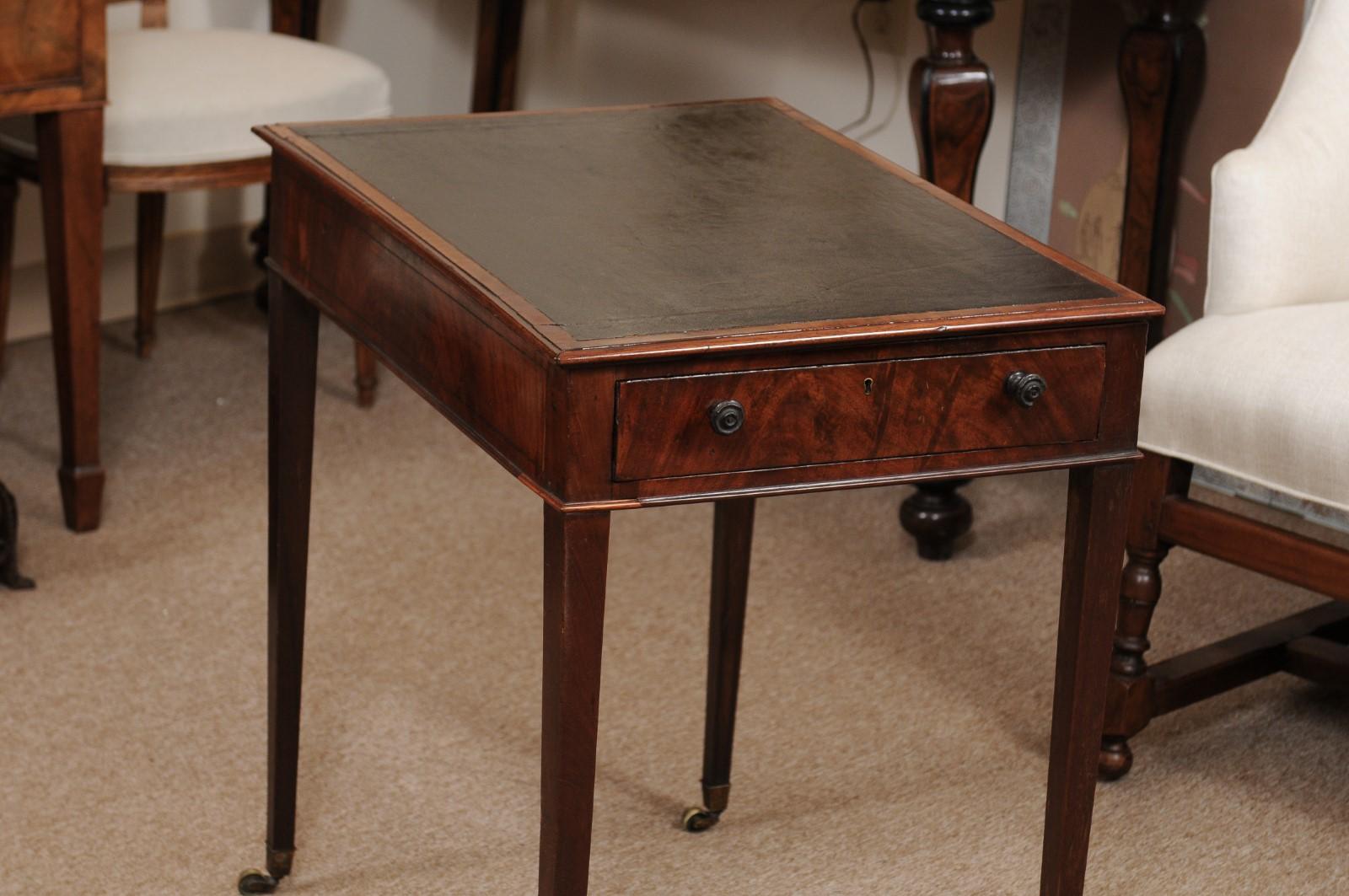 George III English Architects Mahogany Side Table, circa 1790 In Good Condition In Atlanta, GA