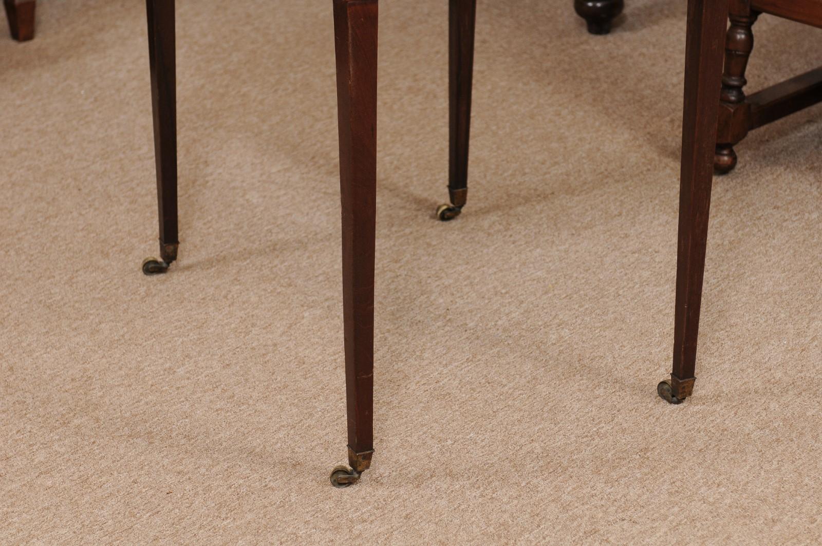 18th Century George III English Architects Mahogany Side Table, circa 1790